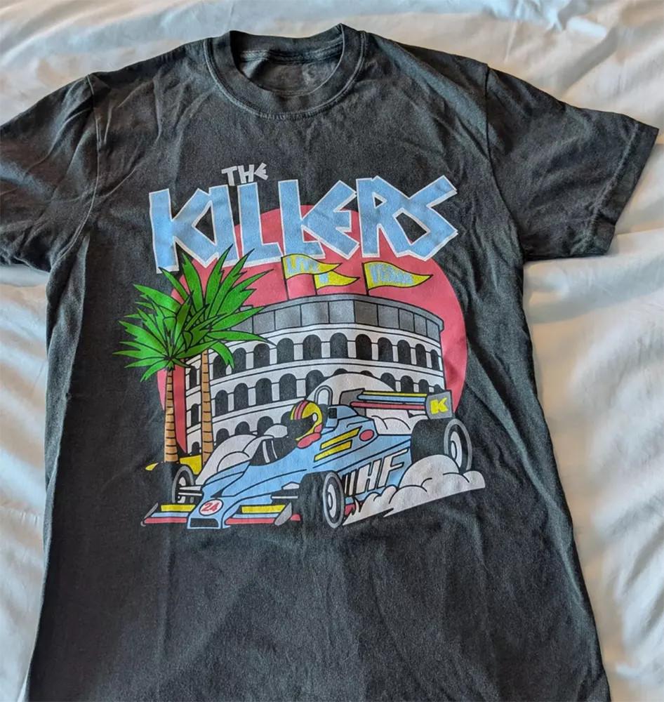 

The Killers Race Car 20 Years of Hot Fuss Las Vegas T Shirt S-5XL SG409 Unisex T-Shirt XXXXL