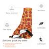 Realistic Pepperoni Pizza Pattern Beach Towel Soft Microfiber Quick Dry Absorbent Quick Towels For Pool