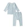 Mink Mui 2026 Ss Dárek k narození Mn Mumu Pruhovaný Základní žebrovaný set kalhot 36170 054 01 36114 810 03