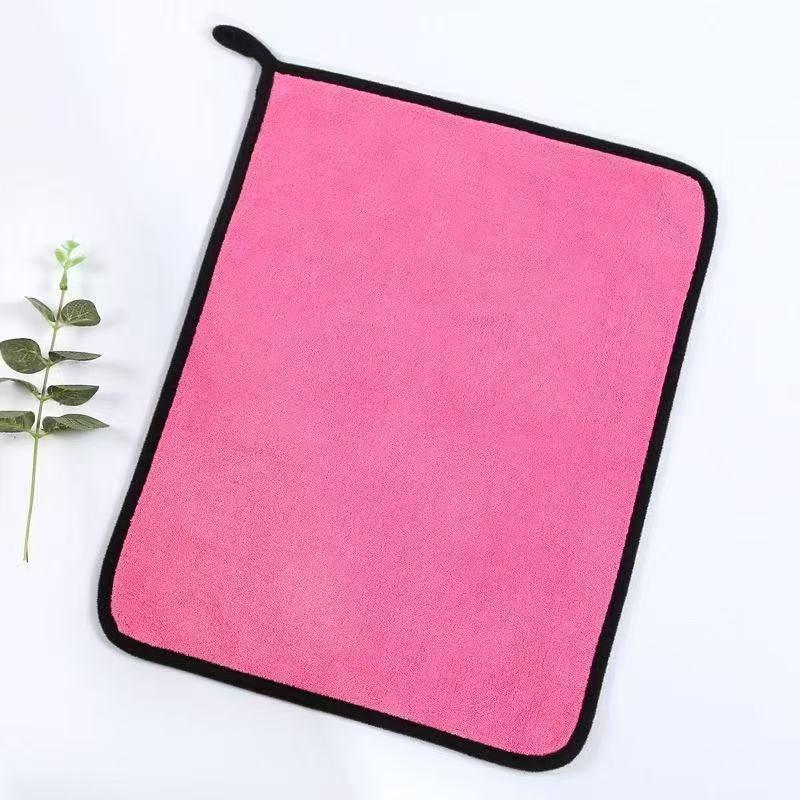 Coral Fleece Microfiber Car Drying Towel Super Absorbent Multi Purpose Cleaning Cloth for Auto Interior Exterior Household Wiping