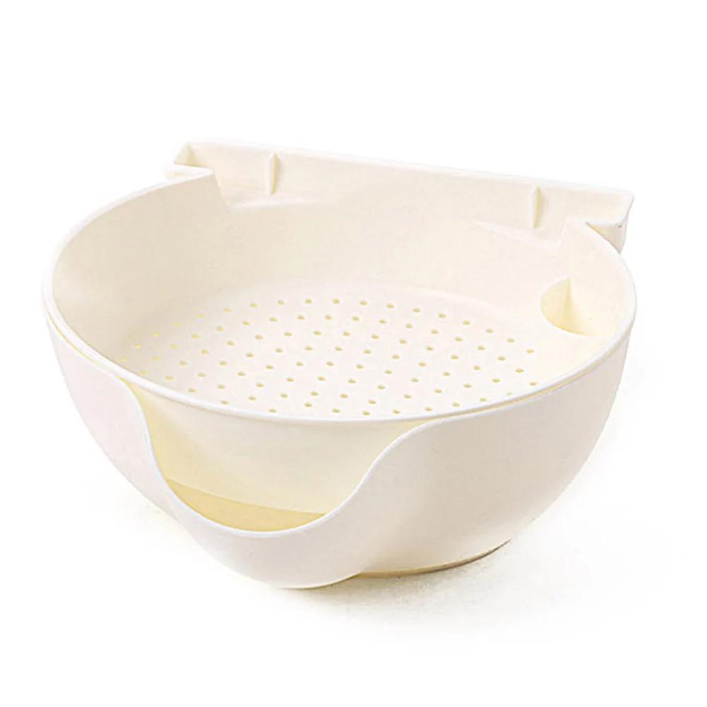 Lazy Snack Bowl Plastic Drainable Multifunction Eat In Bed Snack Storage Box Plate Organizer Fruit Plate Bowl with Phone Holder