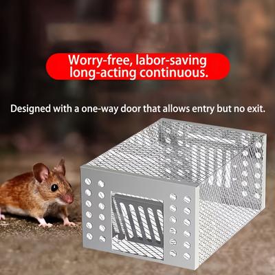 Humane Rat Trap Live Chipmunk Cage Trap For Indoor And Outdoor Small Rodent Animal Mouse Vole Chipmunk Hamsters Live Cage Catch And Release