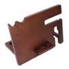 Wood Docking Station Multifunctional Wood Phone Docking Station Desktop Storage Bracket for Watch Glasses Key Jewelry