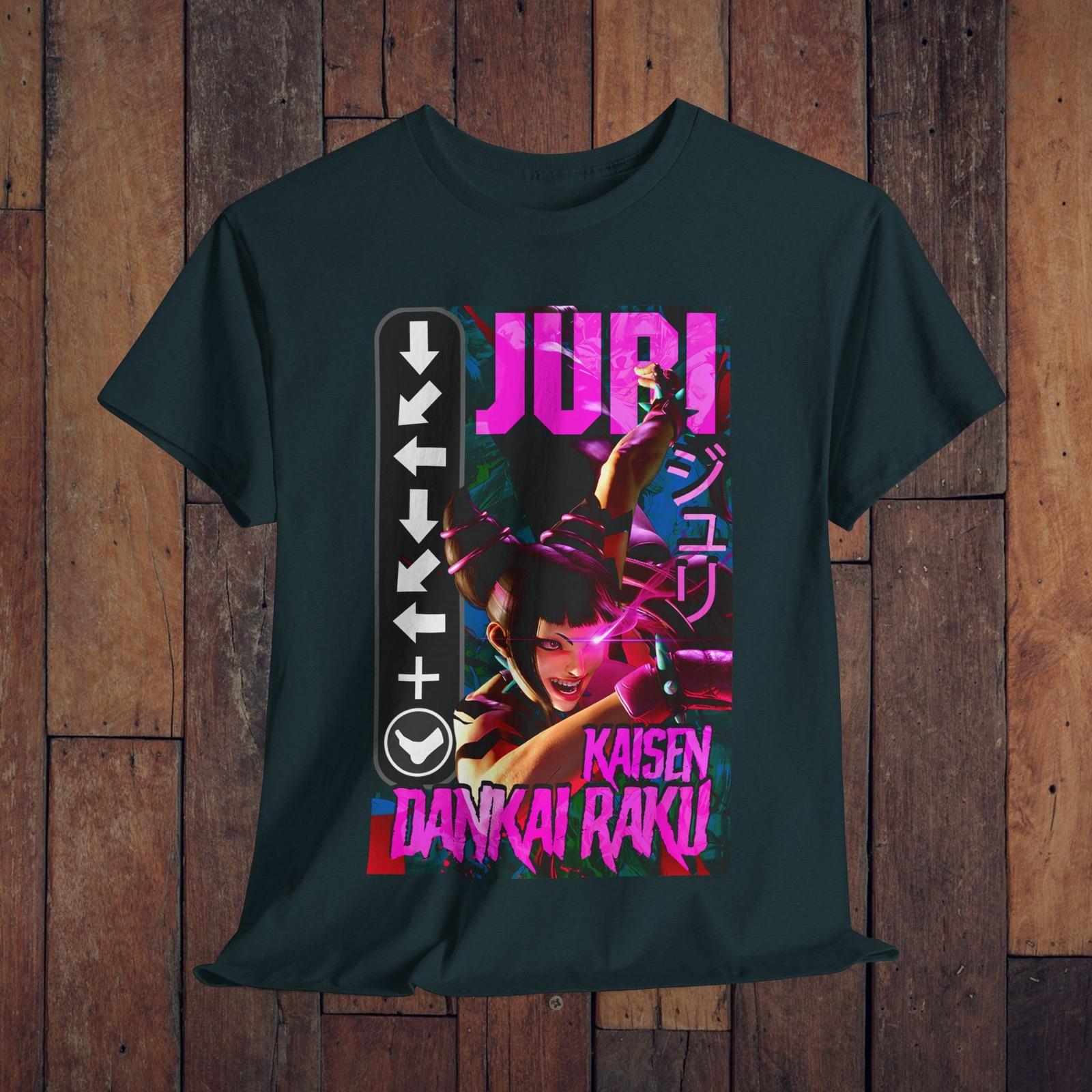 Juri Street Fighter 6 Gaming Shirt, SF6 Video Gaming Unisex T-Shirt Mens Womens Tees Top, Gamer Gift S