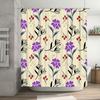 Fashionable bathroom curtains with elegant flower patterns made from waterproof fabric, ideal for modern home decor! Available i