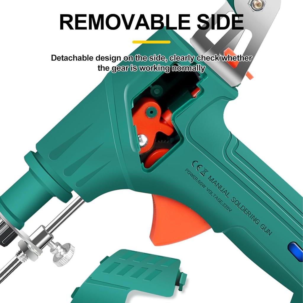 60W 110V/220V Electric Soldering Irons Multi-function Soldering Iron Soldering Gun Set Internally Heated Industrial Welding Tool