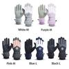 Winter Warm Waterproof Skiing Gloves for Unisex Touch Screen Wrist Adjustable Thick Gloves Outdoor Cycling Skiing Accessories