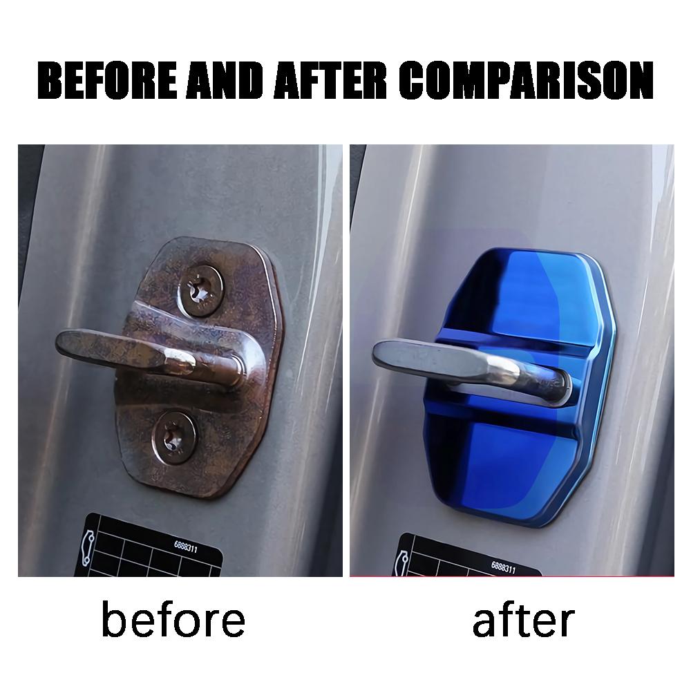 4PCS Car Door Lock Cover Sticker For BMW E30 E34 E36 E39 E46 E52 E53 E60 E61 E62 E71 E83 E87 E90 E91 E92 X2 X3 X4 X5 Accessories QB4