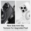 KEYSION N52 Magnetic 360° Ring Case for MagSafe for iPhone 13 14 15 Pro Max Matte Transparent Shockproof Phone Cover