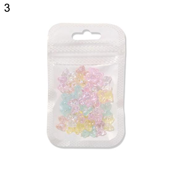 50Pcs/Pack Nail Art Decorations Exquisite Lovely Colorful Charms Manicure Ornaments for Home Use