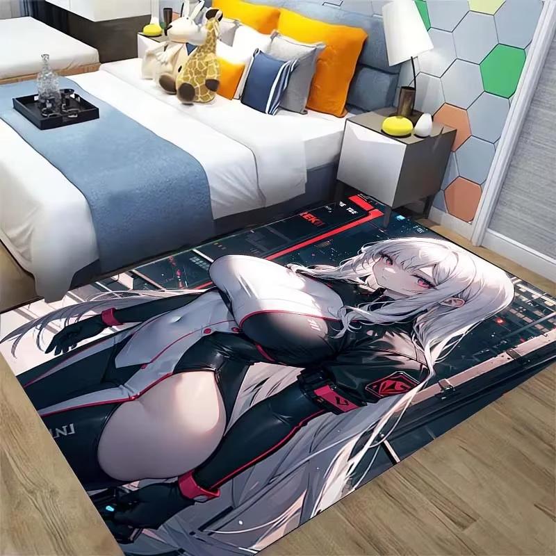 Japanese Anime Sexy Goddess Printed Carpet Game Otaku Anime HD Rug for Living Room Bedroom Deco Study Porch Bedside Non-slip Mat