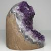 stone Natural Mineral Amethyst Cluster Uruguay Crystal [N2 Natural] (Amethyst Geode) - - (66 "One-of-a-kind" Approx. 1450g, 121x93x104mm)