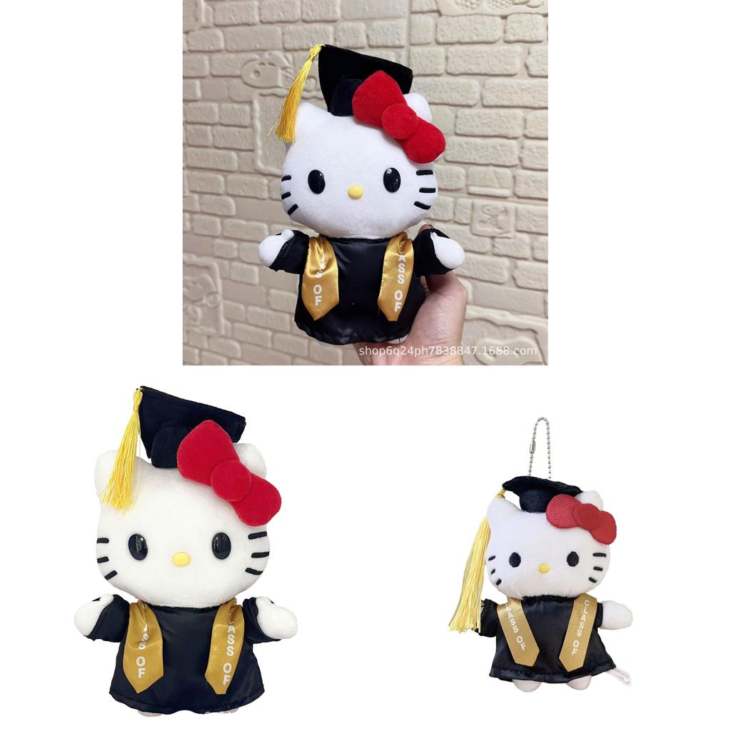 Hello Kitty Graduation Plush Toy With Soft Short Pile For Collectors And Kids