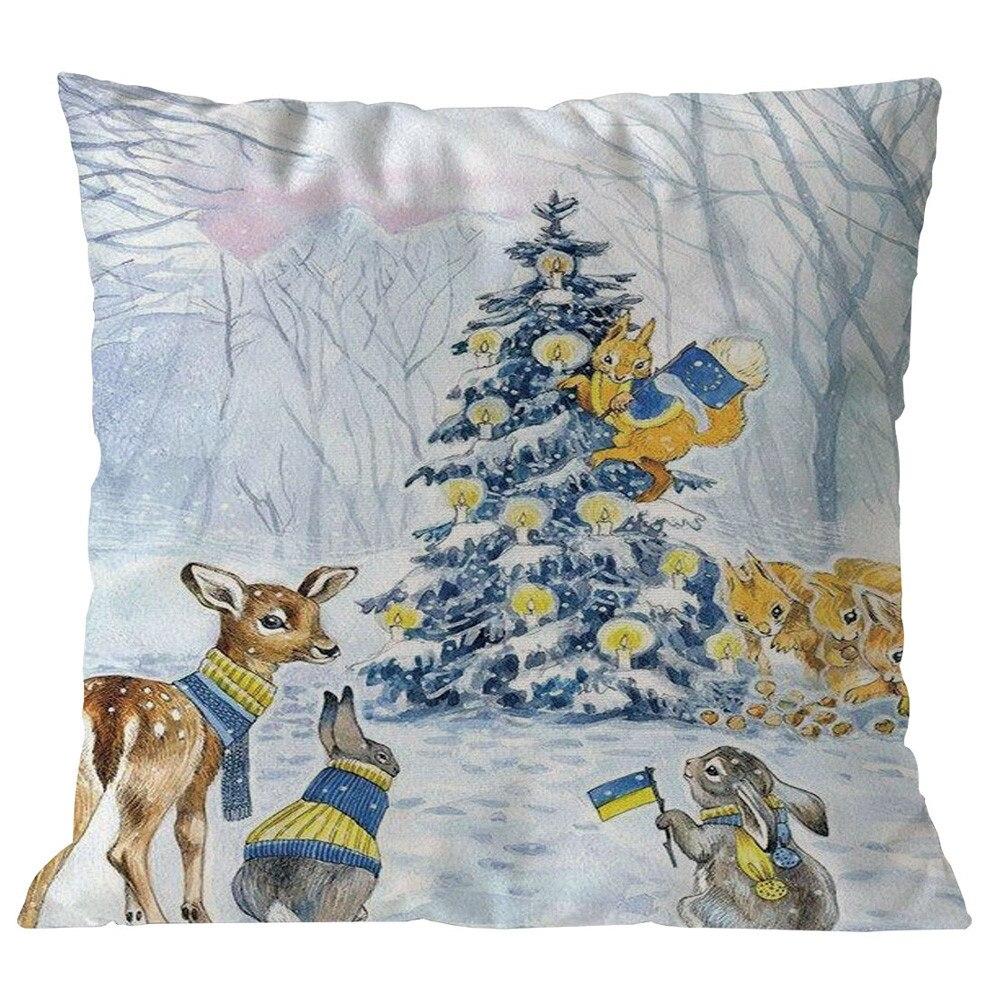 Bedroom Living Room Cushion Cover Home Decor Pillowcase Christmas Sofa
