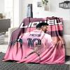 Moisai Pink Jersey Blanket Ultra-Soft Great for Picnics Chair Office for All Seasons Stylish Decor Best Holiday Gift for Friends Family