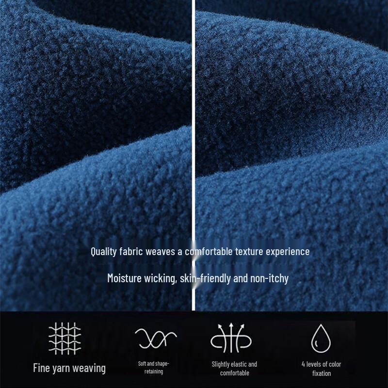 JEANSWEST Men's Fleece-Lined Stand-Up Collar Jacket