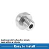 A ABSOPRO Motorcycle Mirror Hole Plug Right Hand M10x1.25 Motorcycle