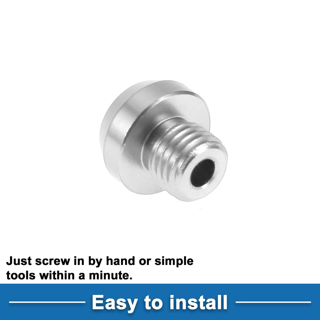 A ABSOPRO Motorcycle Mirror Hole Plug Right Hand M10x1.25 Motorcycle