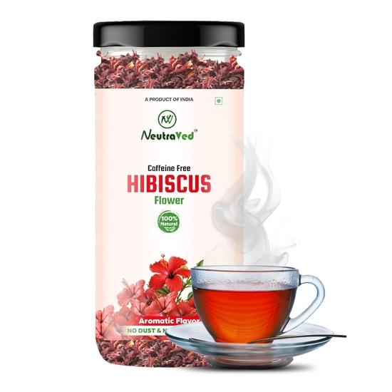 

NeutraVed Hibiscus Tea 30g | Sun-Dried Sabdariffa Flower | Natural Red Color for Syrups, Cocktails & Mocktails| Reusable Pet Jar Pack of 1-30g