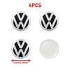 2026 New 4Pc 56mm 60mm 65mm Car Logo Wheel Center Hub Caps Badge Sticker Emblem Decals For VW GTI Golf 6 Polo R-Line CC Passat Tiguan B7PC7
