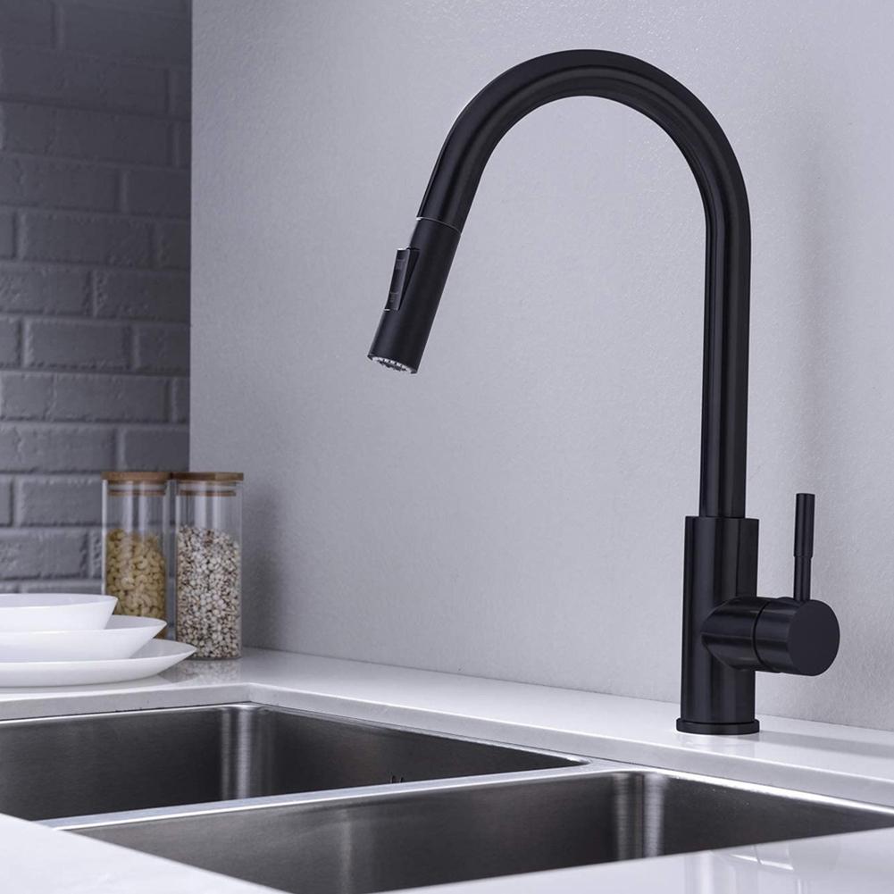 Sprühkopf Schwarz Wasserhahn Duschanschluss Größe G1/2\'\' 1 Stück