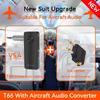 2-In-1 Wireless Audio Adapter Bluetooth 5.4 Receiver Transmitter 3.5mm AUX Lossless Sound MIC For Car Speaker TV PC Airplane