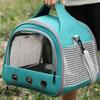 Clear Window Small Animal Travel Carrier Breathable Mesh Comfortable Pet Carrier Bag Safety Ventilation Kitten Outgoing Handbag