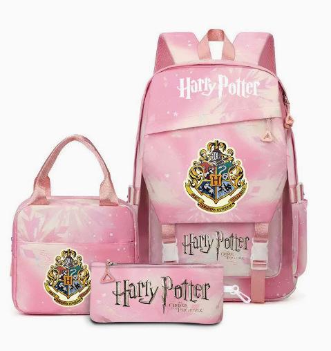 Backpack Level 3 To 6 Girls Pink School Bag Portable Lunch Bag Stationery Pencil Case