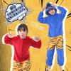 DECEED Setsubun Demon Kigurumi, Thick Flannel Pajamas, Loungewear, Setsubun Cosplay, Bean-Throwing Costume, Demon Slaying Costume, Red Demon, Blue