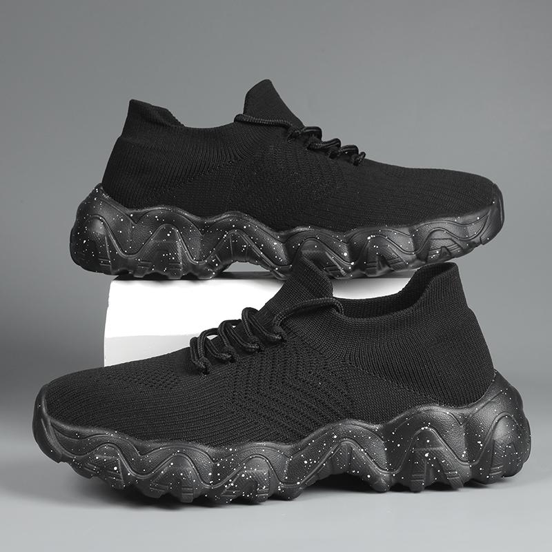Men Casual Sport Shoes Breathable Lightweight Sneakers Outdoor Mesh Black Running Shoes Athletic Jogging Tenis Walking Women