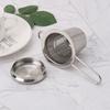 Reusable Mesh Tea Infuser Stainless Steel Strainer Loose Leaf Teapot Spice Filter with Lid Cups Kitchen Accessories