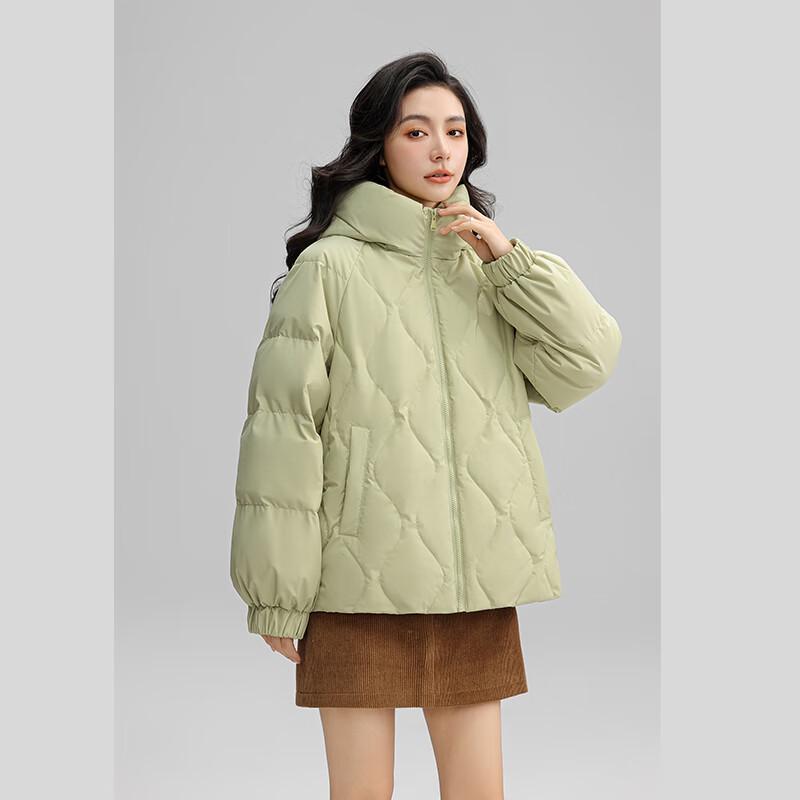 YAYA Women's Short Hooded Duck Down Jacket
