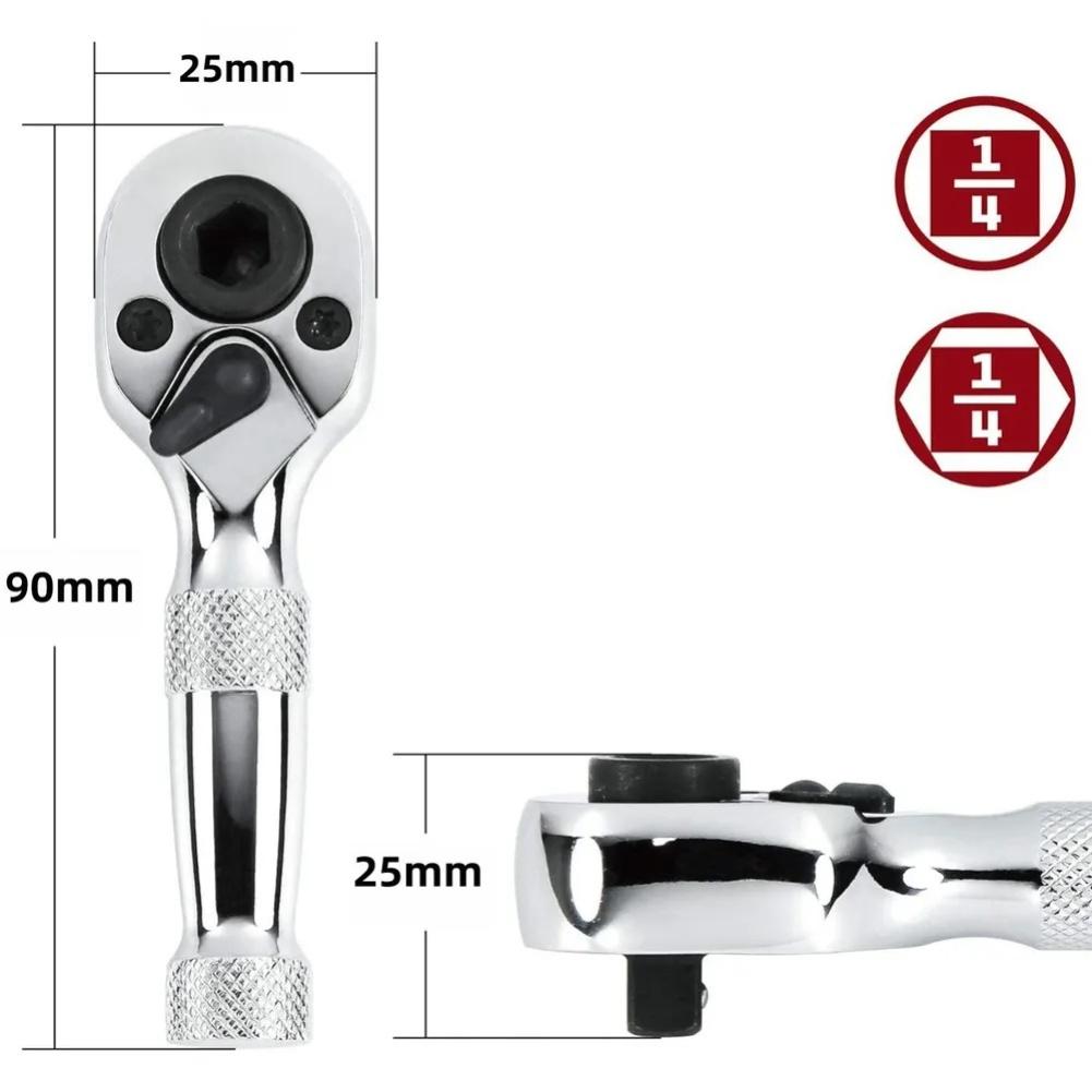72 Tooth Ratchet Wrench Double Head Handle Socket Wrench Small Torque Spanner High-selling Manual Tool Accessories