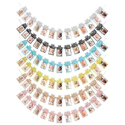 Baby FirstYear Photo Display 12Month Frame Set for Boy Girl Cherish Every Memory