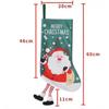 Hanging Christmas Santa Claus Snowman Decorative Gift Socks Christmas Tree Ornaments Scene Setup Cute Christmas Candy Gift Bag