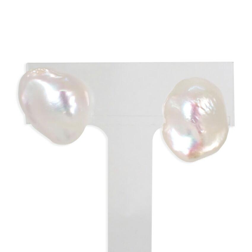 

[New] Pt900 Freshwater Pearl Stud Earrings/j33-5