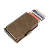 Rfid Card Bag Pu Double Box Metal Wallet