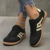 2025 foreign trade large size autumn new flat-bottomed casual outer wear non-slip German training shoes lace-up light sports shoes women