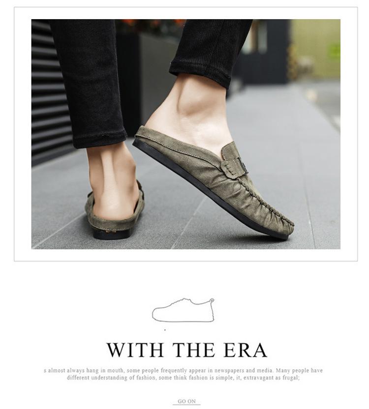 Letní móda Pánské lehké prodyšné nazouvací mokasíny