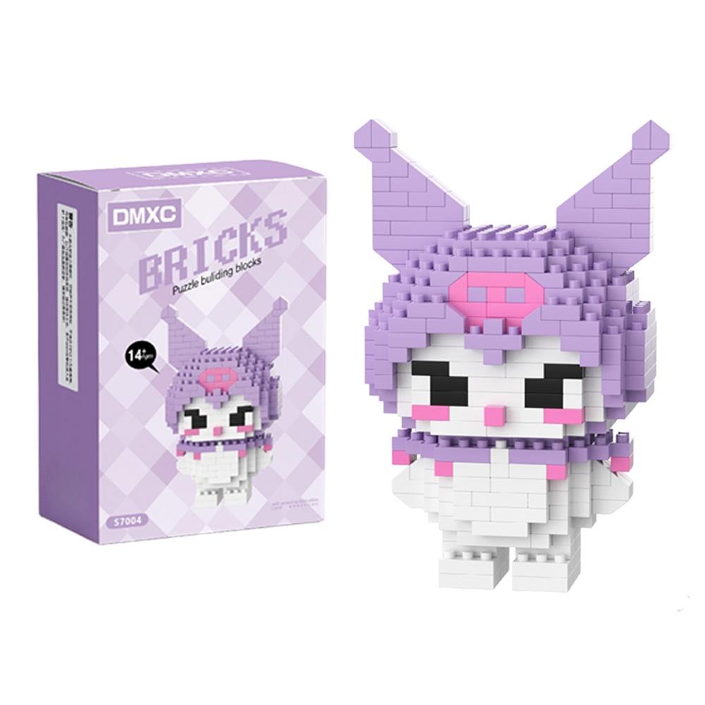 99 style Hello Kitty Building Blocks Cartoon Figures Kuromi Bricks My Melody Children's Assembly Toys Cinnamoroll Gift