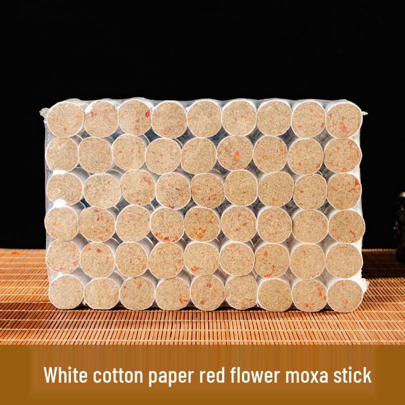 Portable Moxibustion Box with Aged Moxa Wool Sticks for Home Use