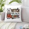Happy Halloween Pumpkin Print Cushion Covers Suitable for Home Living Room Sofa Bedroom Room Decoration Pillow Covers