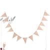 New Fabric Wonderful Party Shabby Jute Burlap Wedding Decor Hessian Lace Bunting Bunting Banner