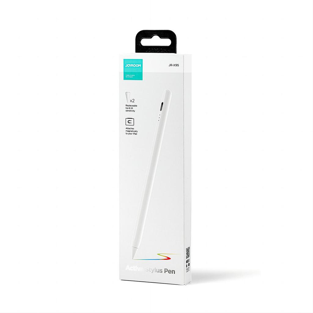 Rysik Aktywny Stylus Z 2 Wymiennymi Końcówkami JR-X9S - Biały