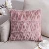 Latest 45x45cm Plush-touch Throw Pillow Covers Solid Color Square Bolster Wool Pillow Case For Sofa Bedroom Car Cusihion Cover Decorative