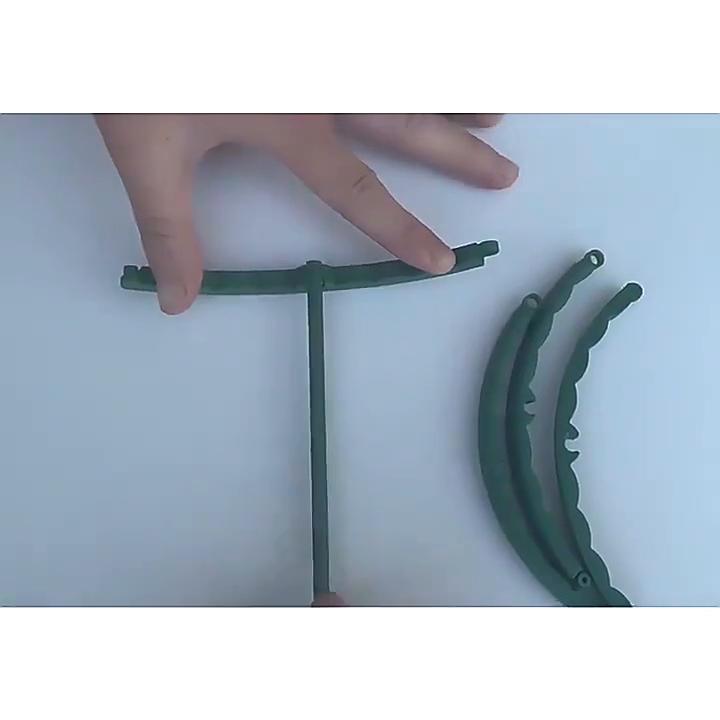 Soporte de plástico para plantas, marco de pila, arreglo de invernadero, varilla fija semicircular, soporte de escalada para plantas de flores de interior, 2/4 Uds.