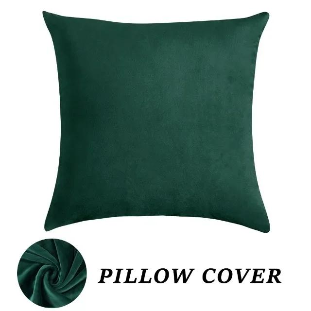 Super Soft Velvet Pillow Cover Stretch Throw Pillowcase for Sofa Bed Decoration Backrest Cushion Cover Home Decor 1pc Squard
