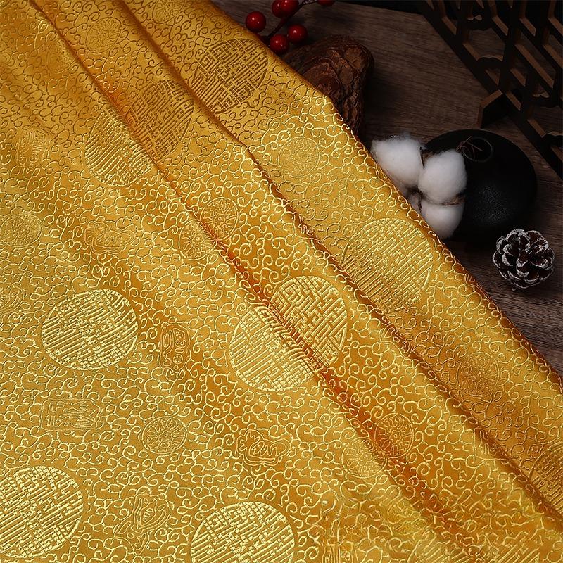 100x75cm High Grade Brocade Fabric Chinese Jacquard Thick for Women Garment Textile Skirt Hanfu Cheongsam Sewing Cloth