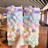 6/12Pcs/Set Cute Bow Flower Rubber Elastic Hair Bands Girls Not Hurt Hair Small Scrunchie Kids Sweet Hair Ties Hair Accessories
