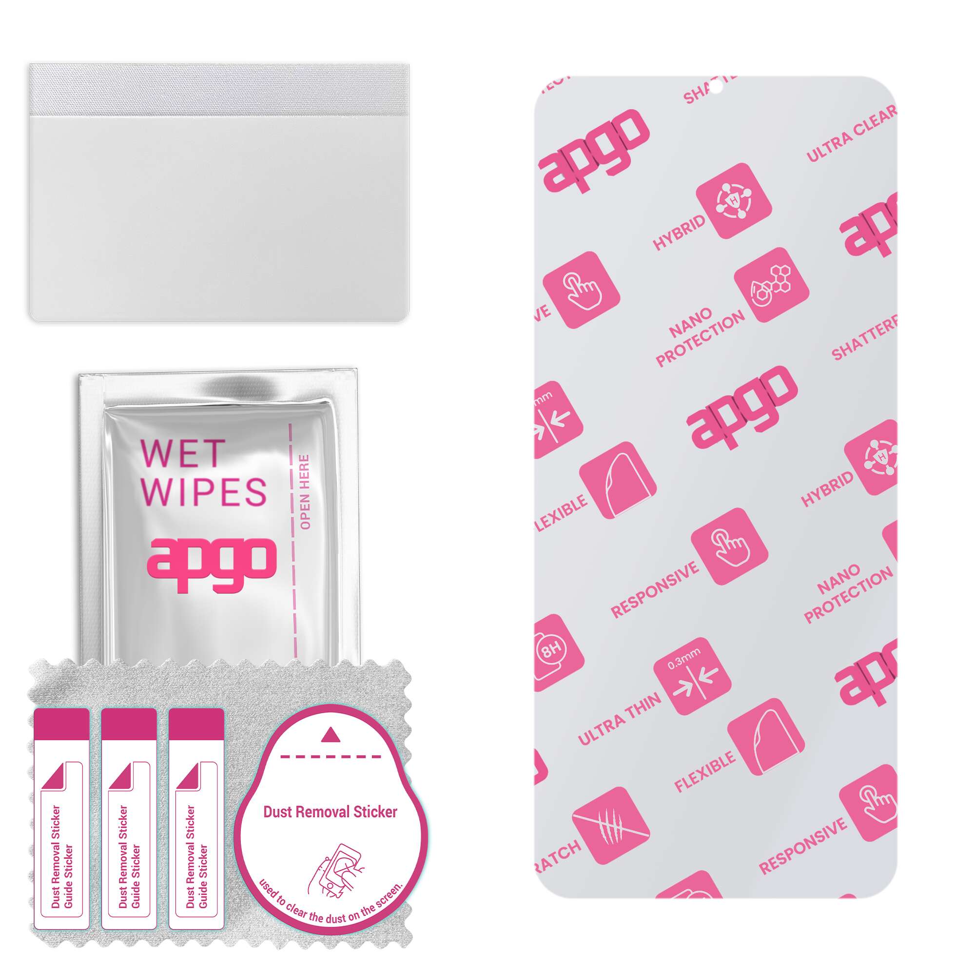 

apgo Ultra-Clear Hybrid protective glass compatible with Realme V3, flexible nano glass, great replacement for tempered glass, scratch-resistant, full